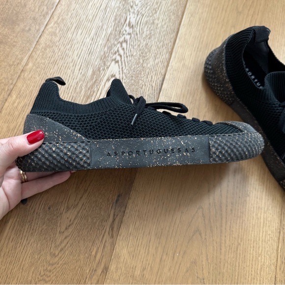 ASPORTUGUESAS Low Top Trainers Trip 2 - Black - Ladies Size 38 - NWOT - Picture 6 of 8